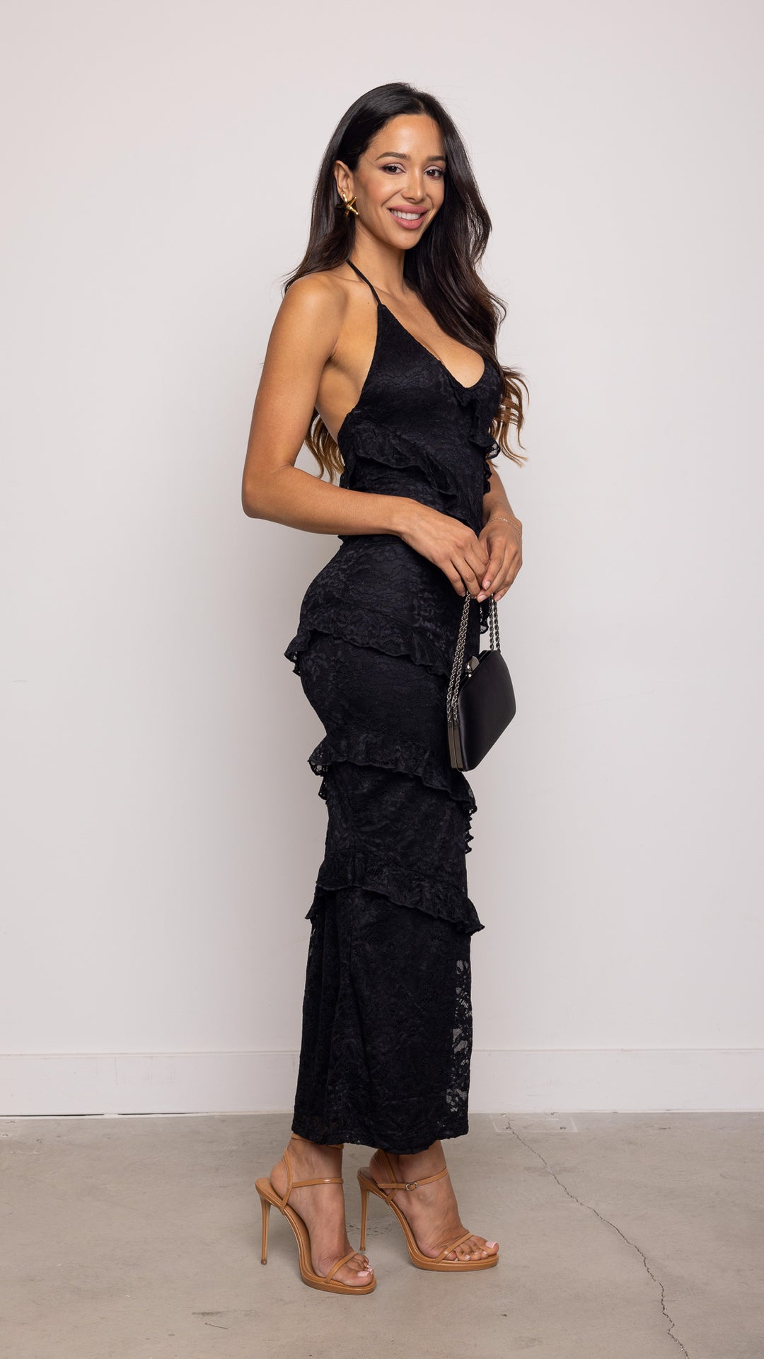 Desirae Maxi Dress in Black