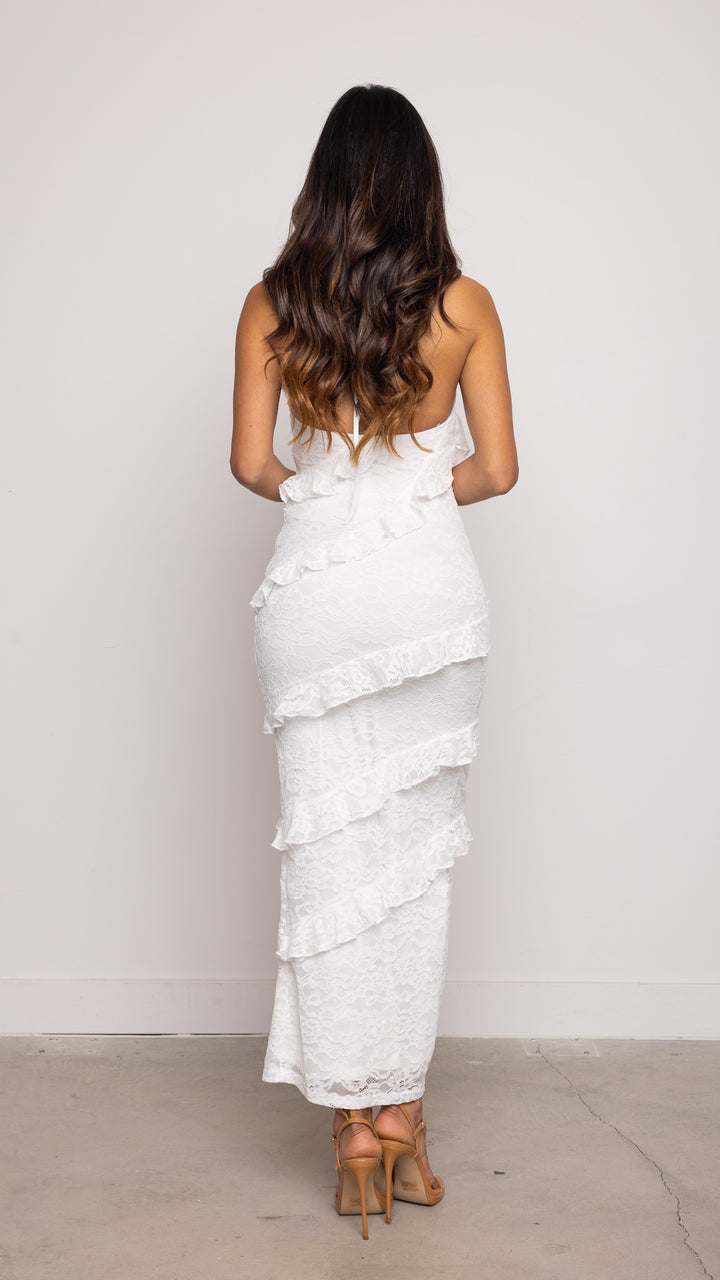 Desirae Maxi Dress in White