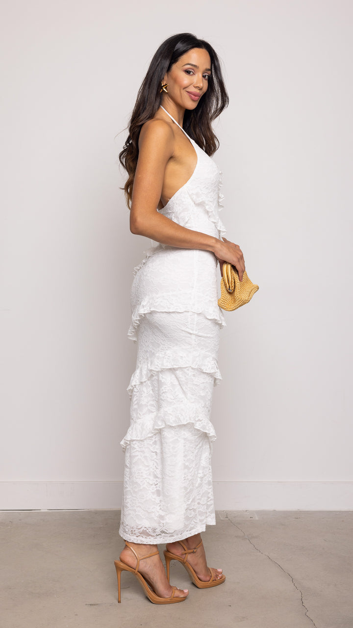 Desirae Maxi Dress in White