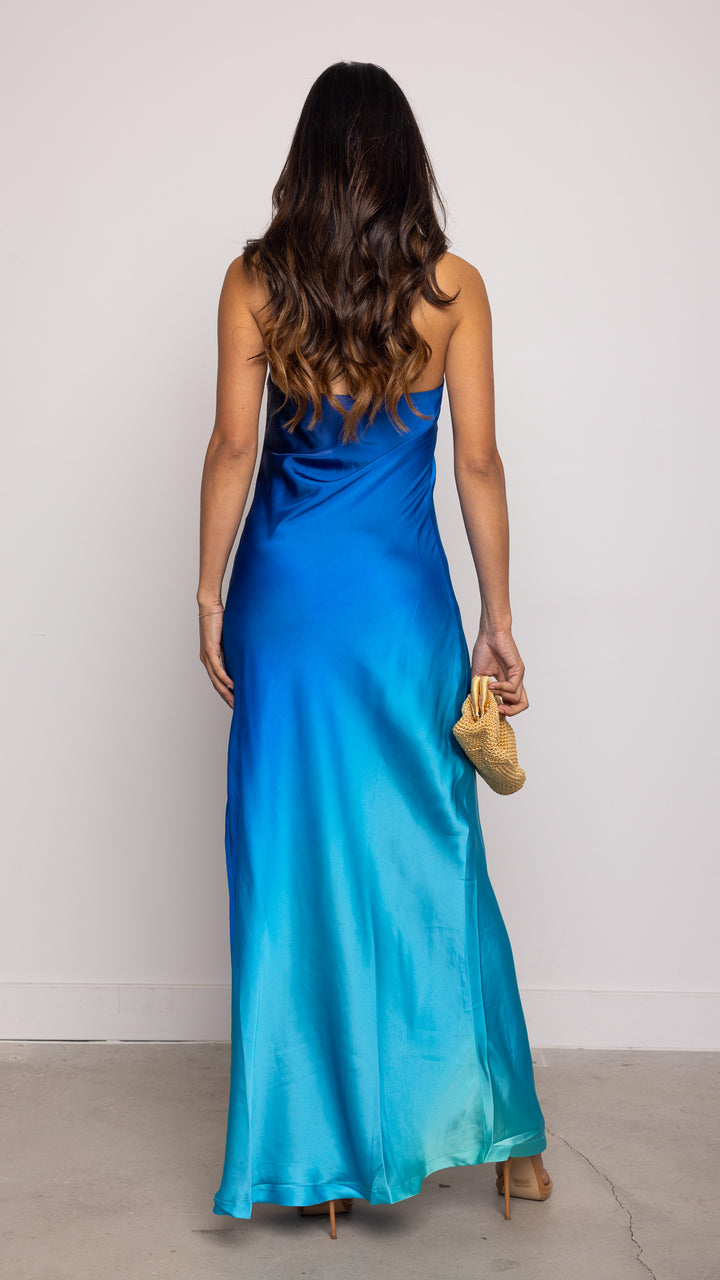 Tygres Maxi Dress in Blue