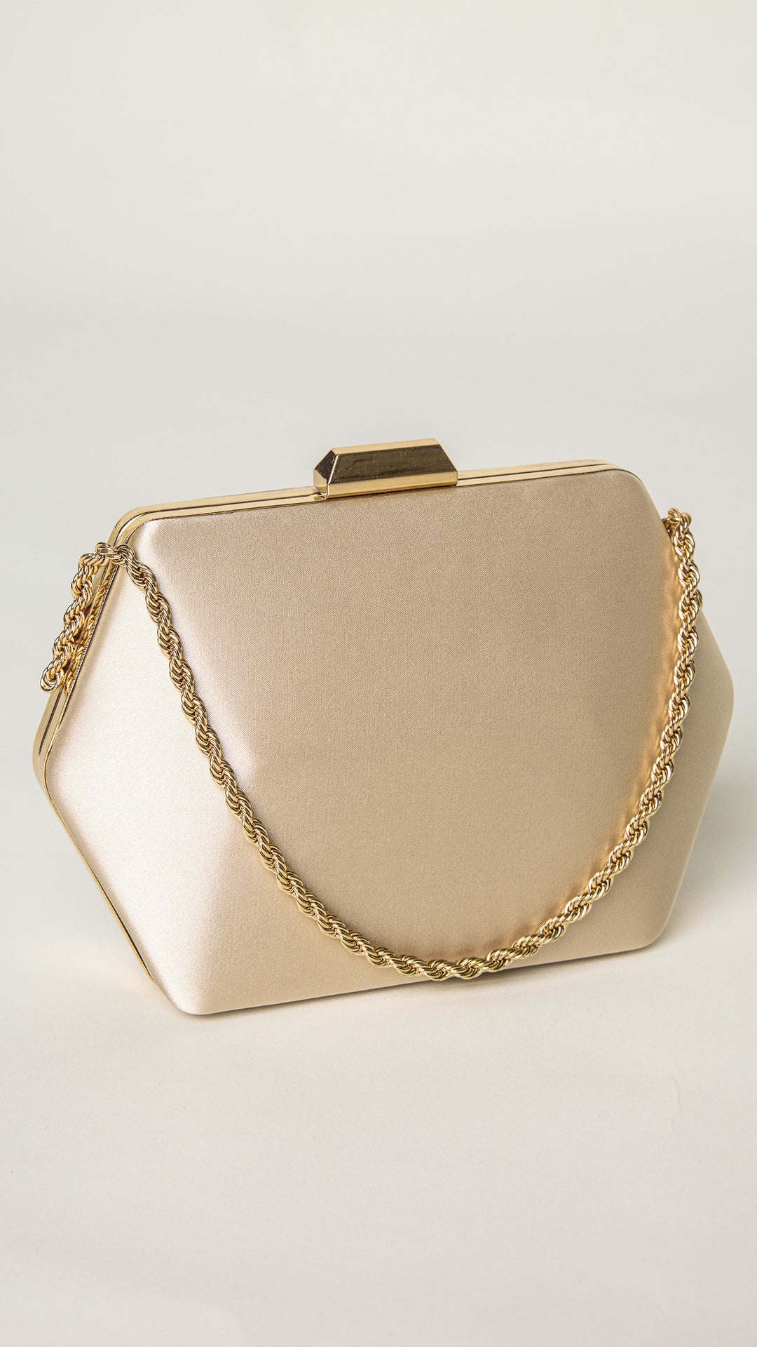 Seer Gold Hexagon Clutch Purse