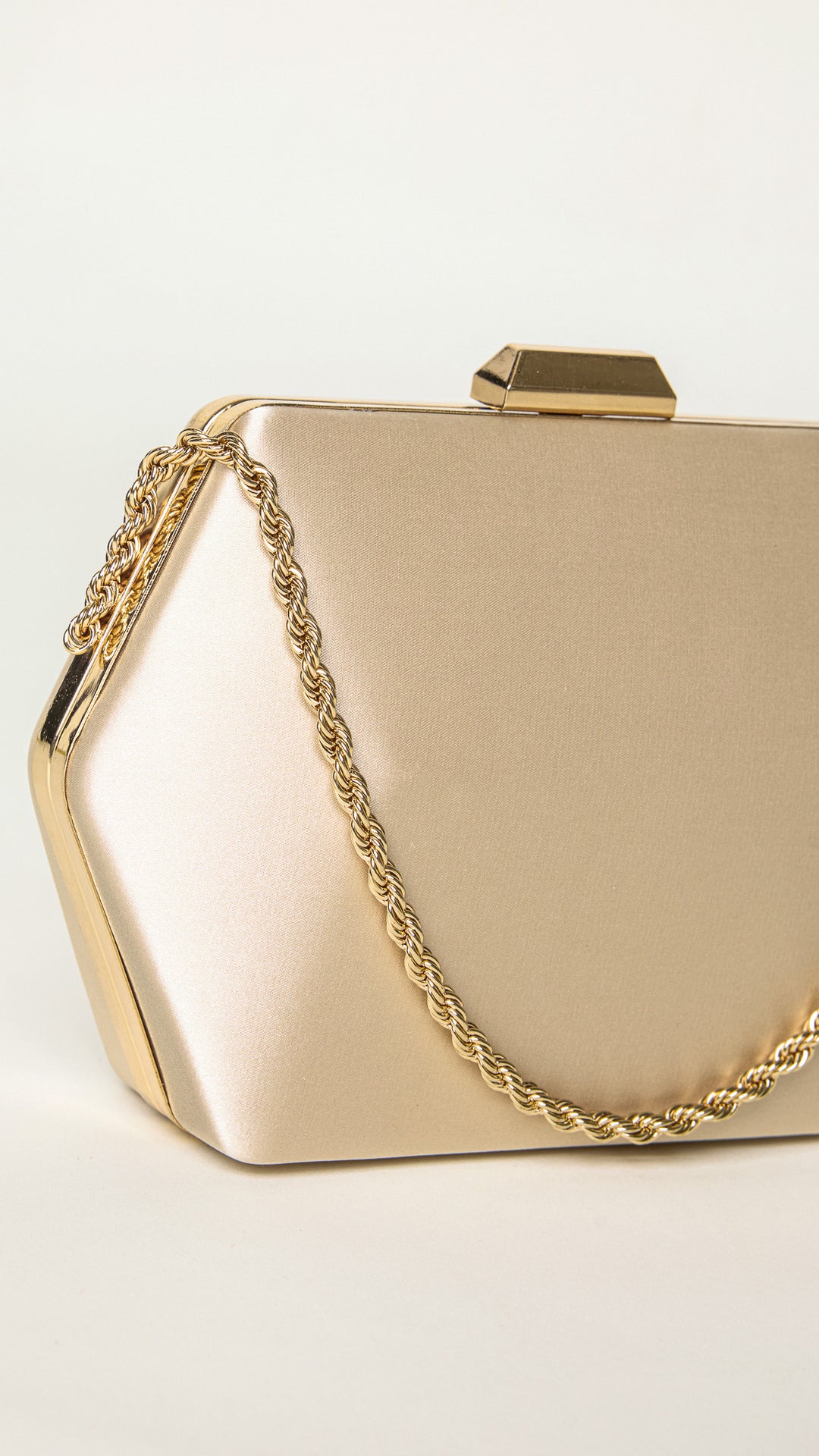 Seer Gold Hexagon Clutch Purse