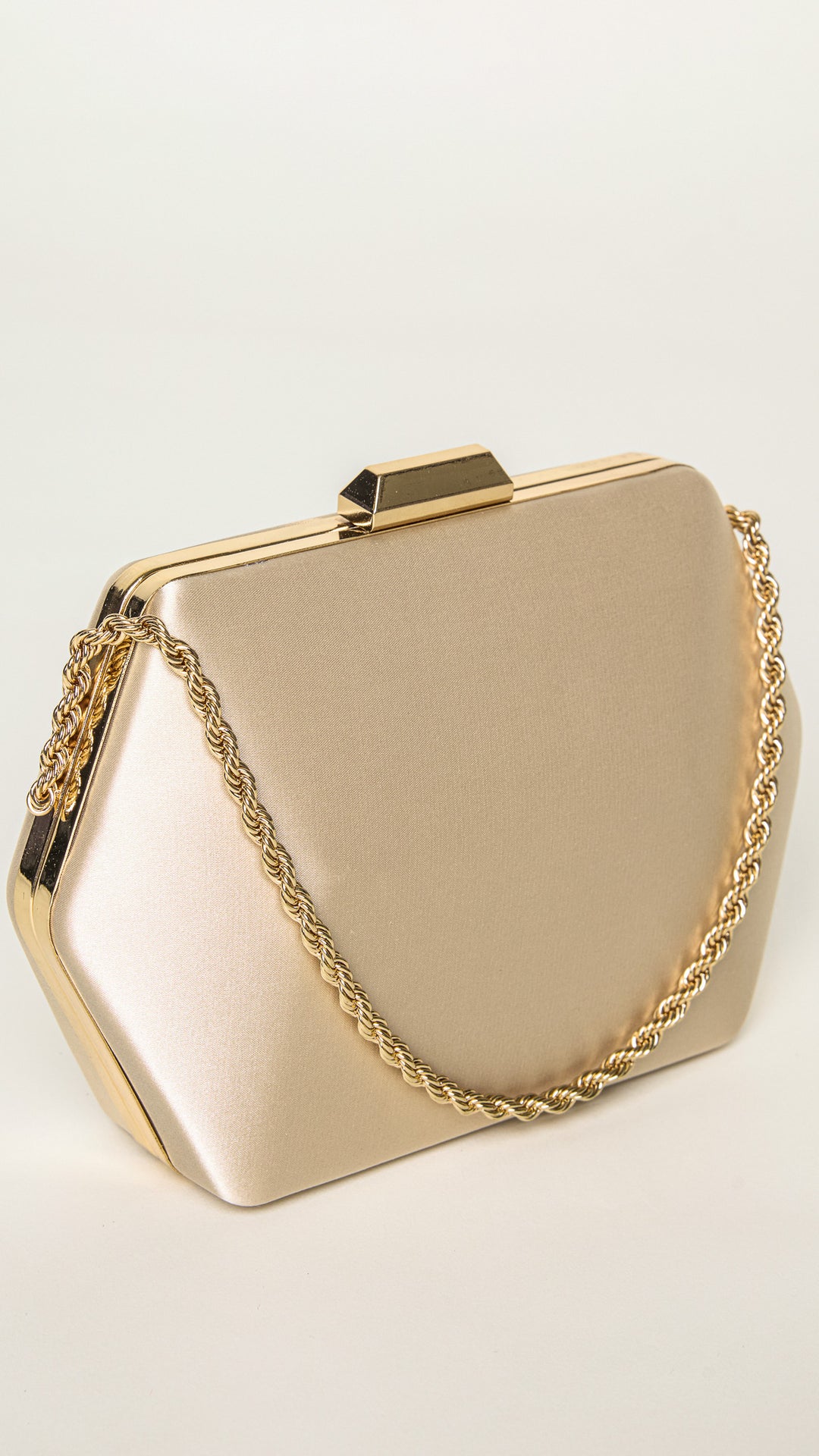 Seer Gold Hexagon Clutch Purse