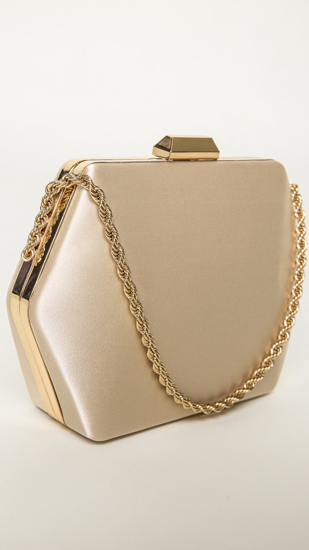 Seer Gold Hexagon Clutch Purse