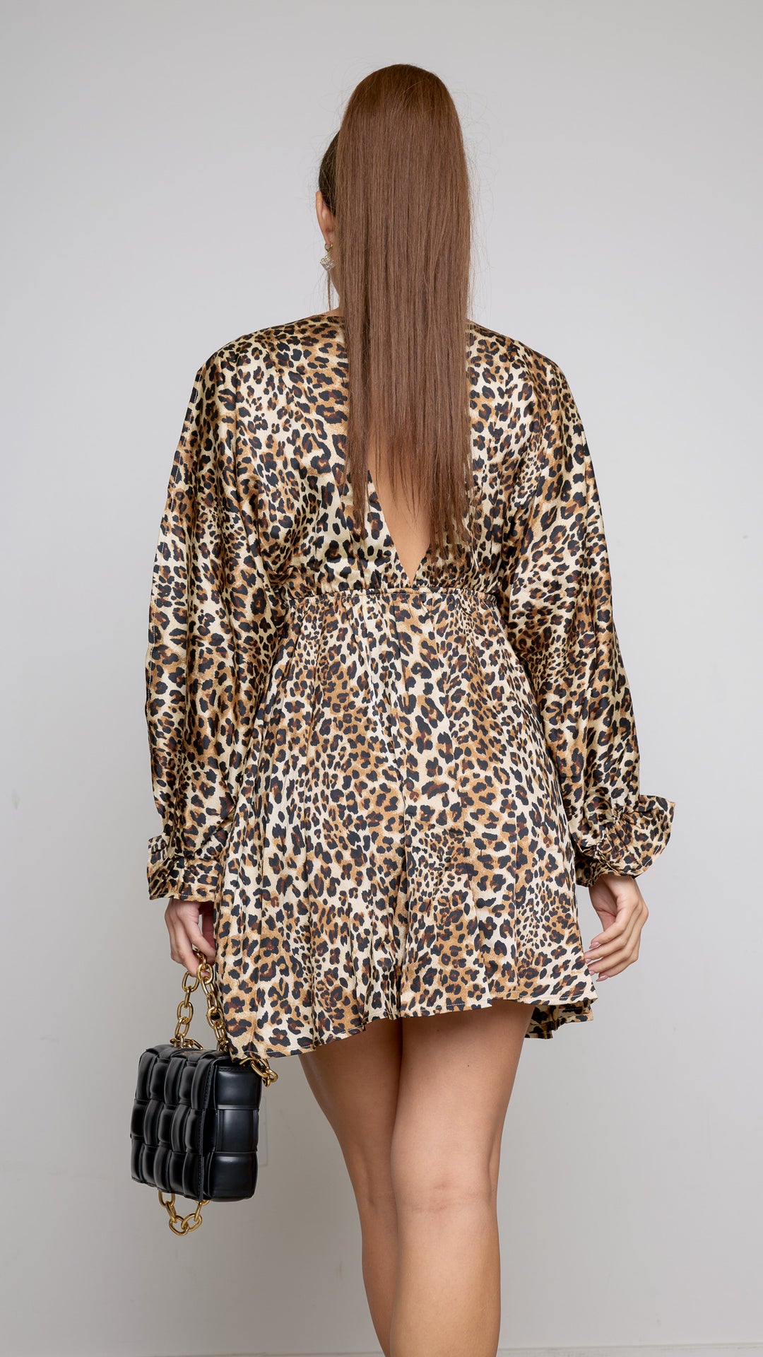 Kiki Print Long Sleeve Mini Dress