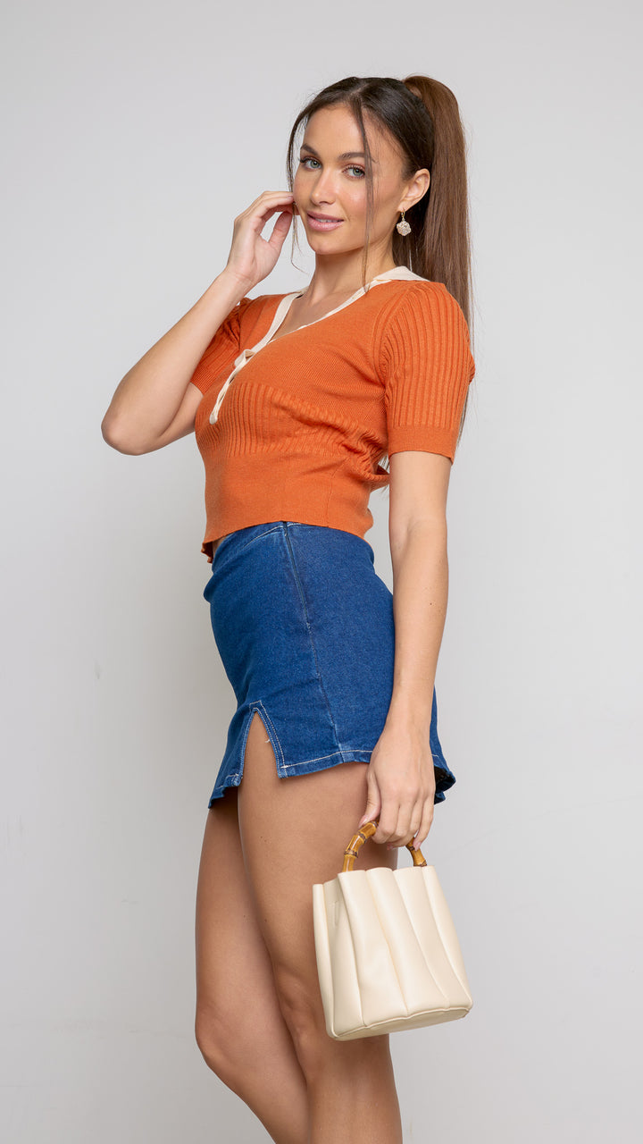 Yane Vibrant Short Sleeve Top