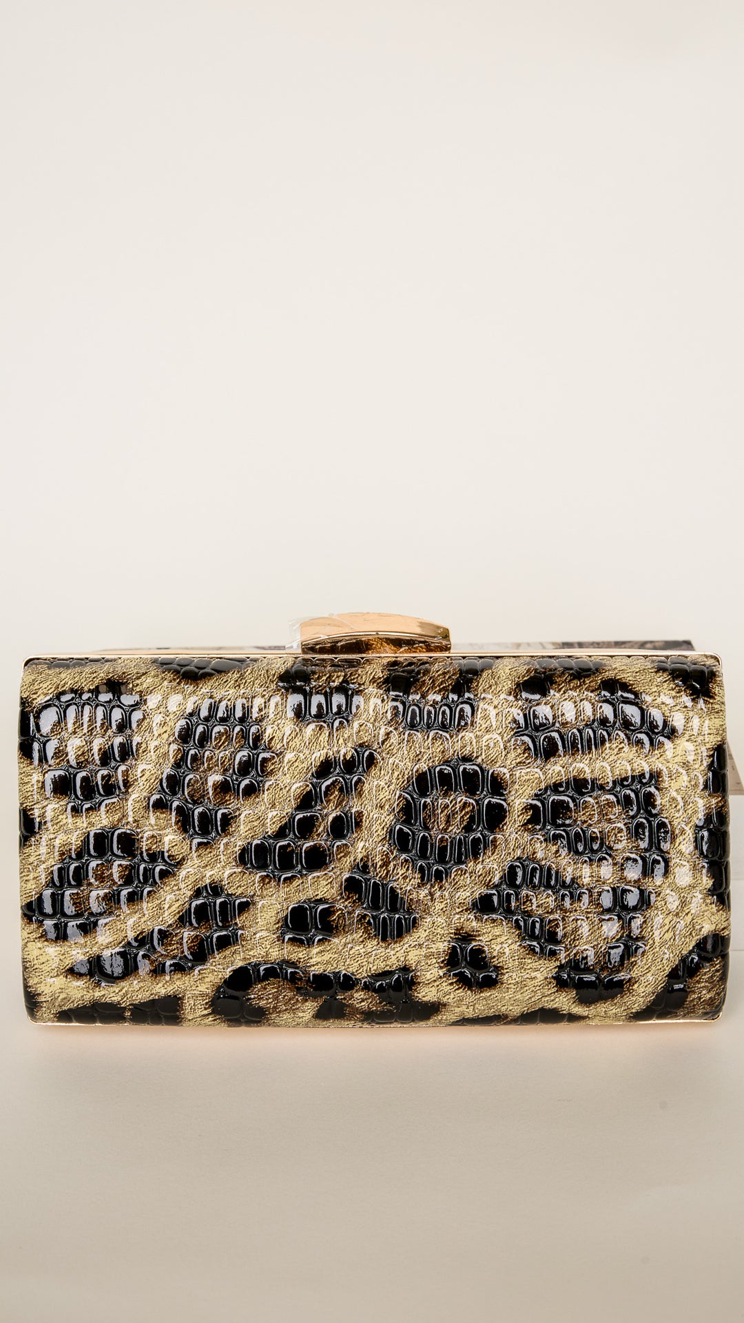 Sofia Leopard Clutch