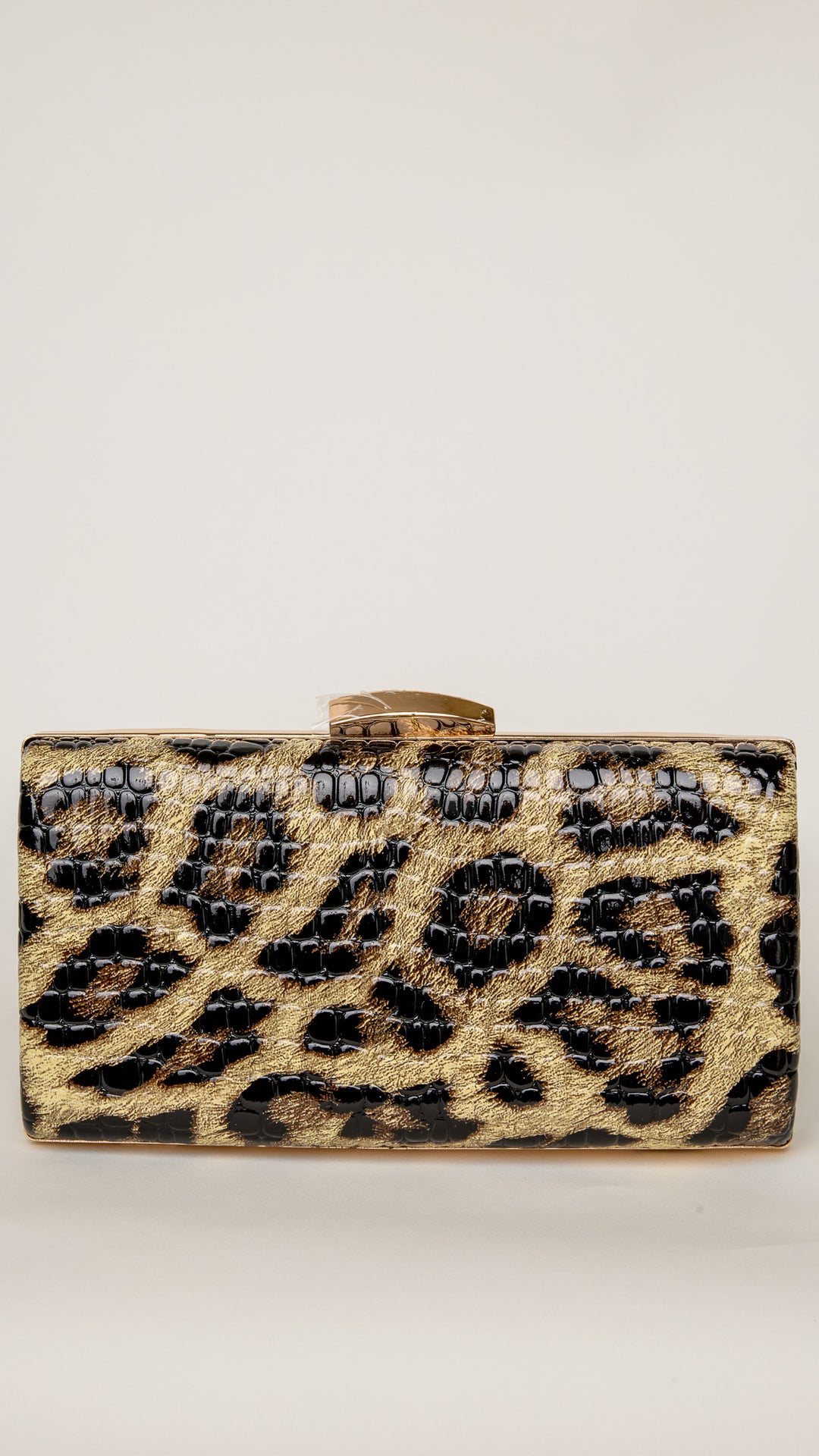 Sofia Leopard Clutch