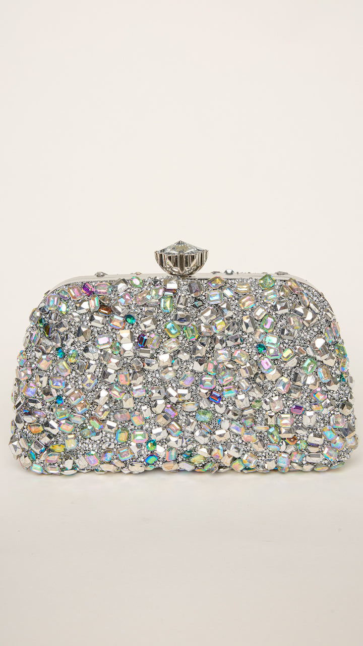 Alon Mini Clutch in Silver