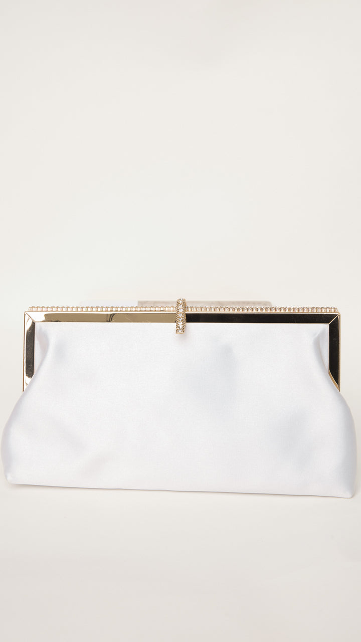 Aureta Silver Mini Clutch