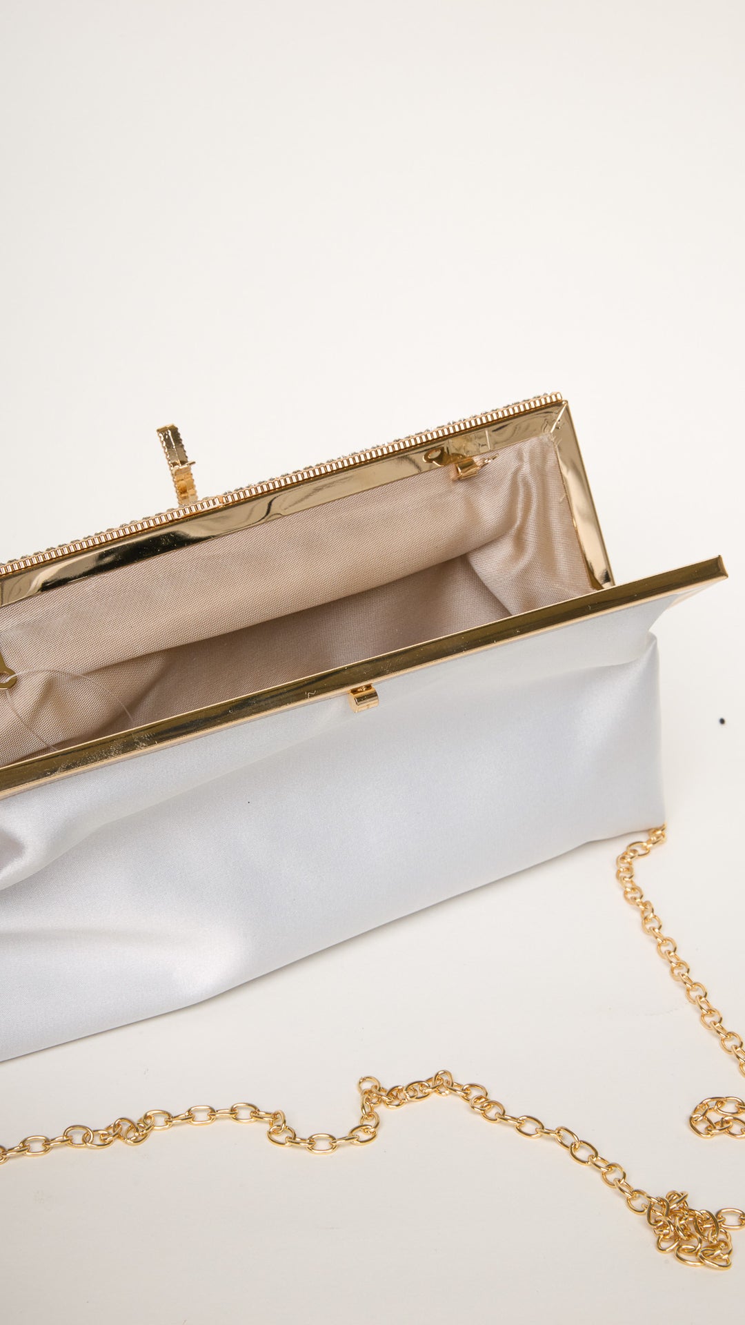 Aureta Silver Mini Clutch