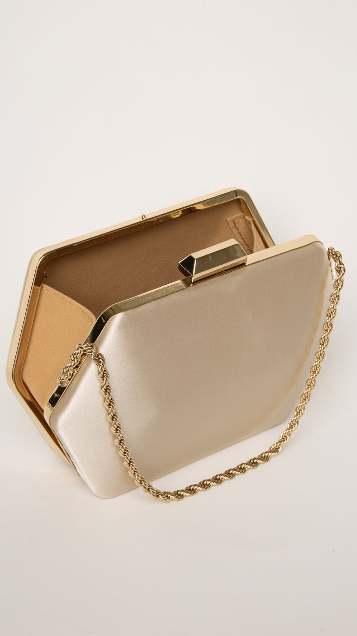 Seer Gold Hexagon Clutch Purse