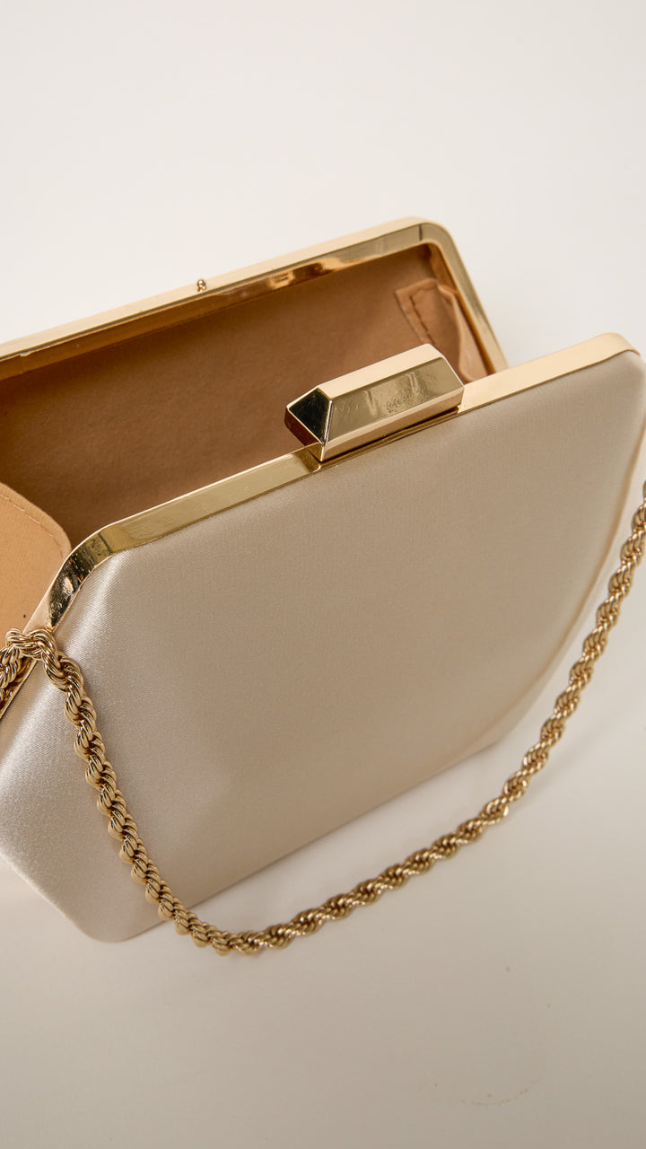 Seer Gold Hexagon Clutch Purse