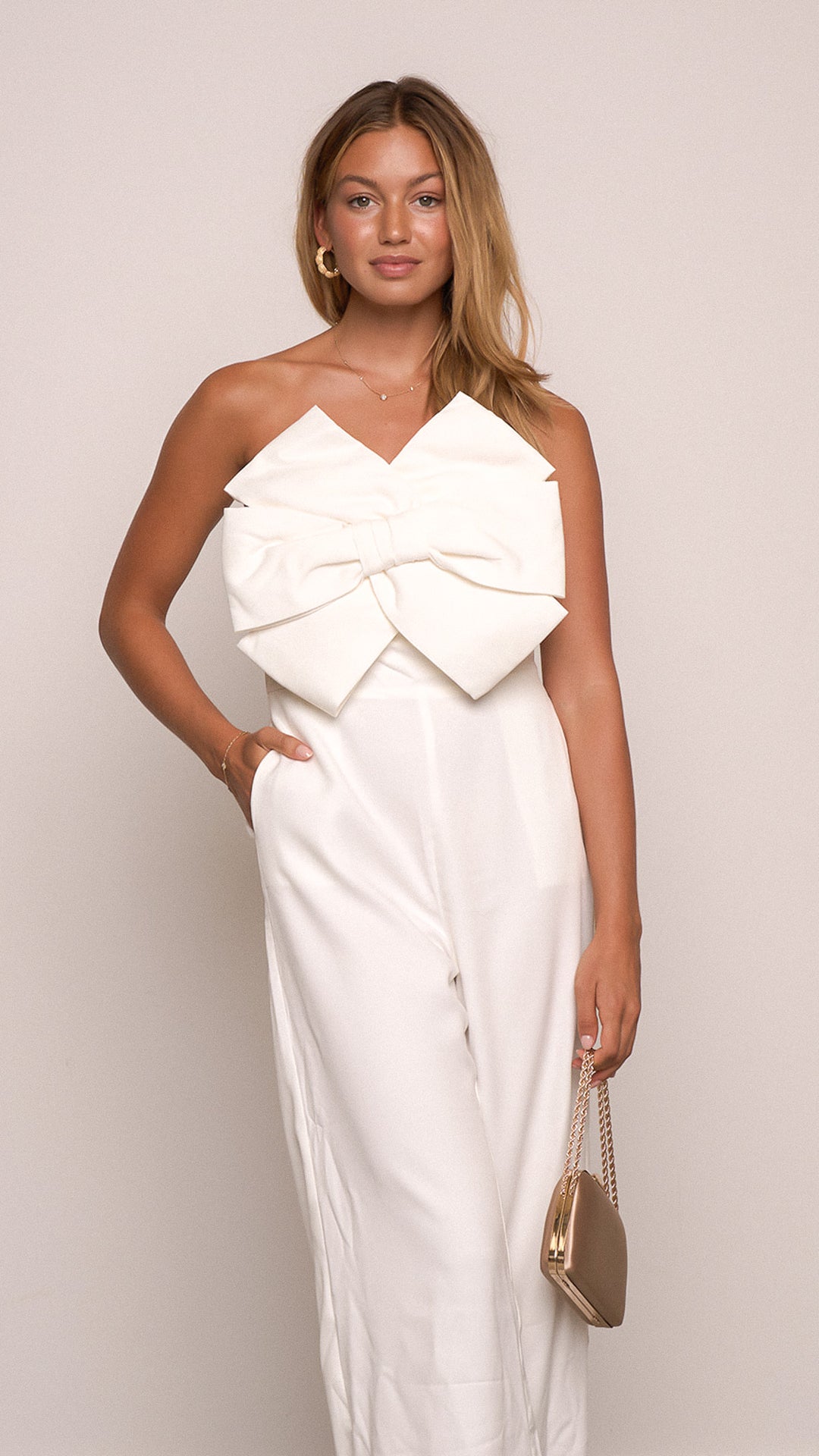 Bailei Jumpsuit in white