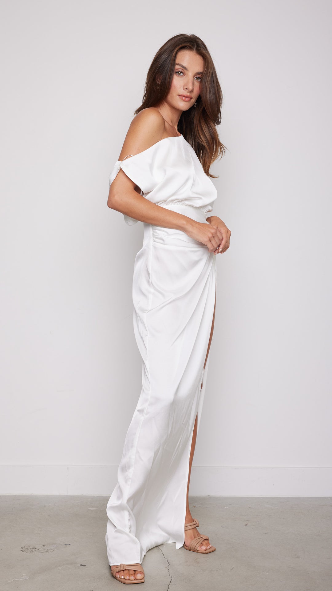 Nadia Maxi Dress in White