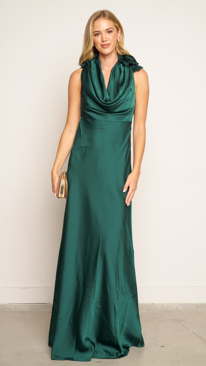 Sanna Maxi Dress in emerald green