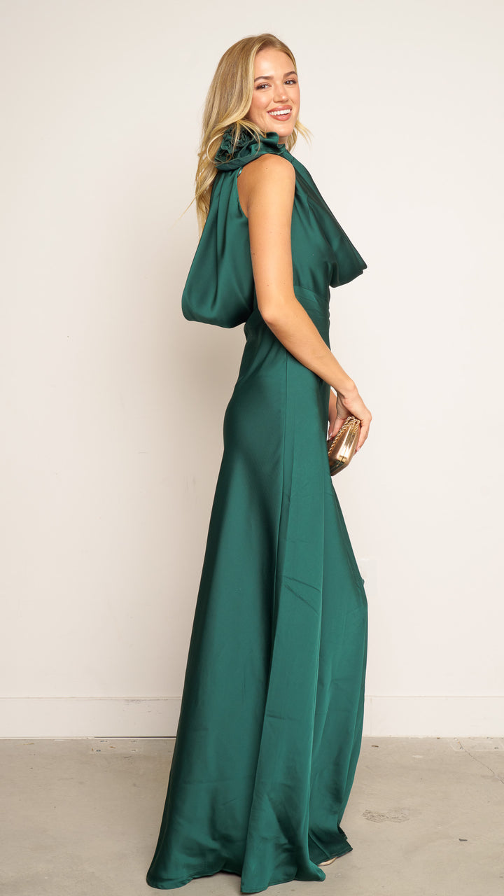 Sanna Maxi Dress in emerald green