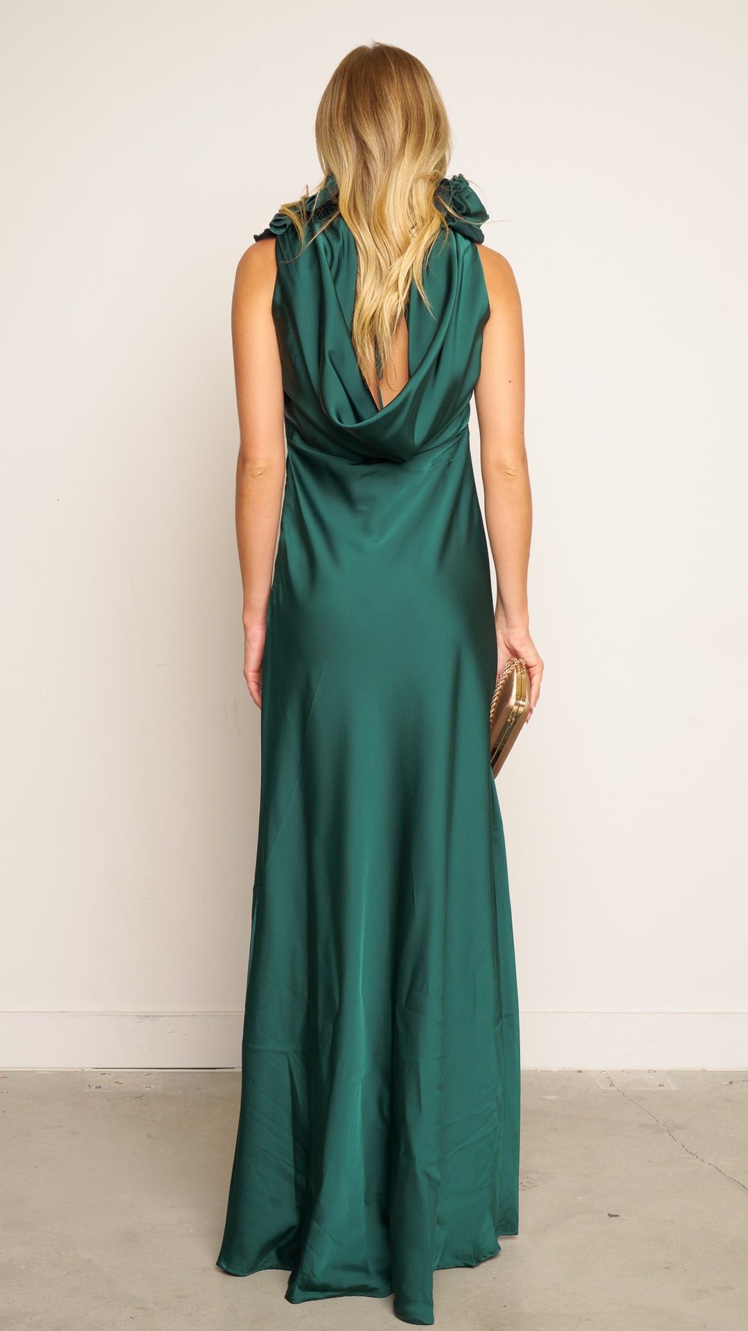 Sanna Maxi Dress in emerald green