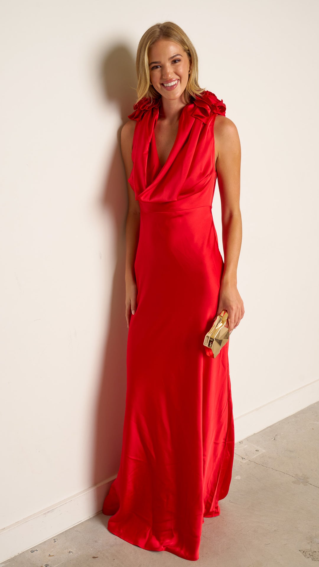 Sanna Maxi Dress in red