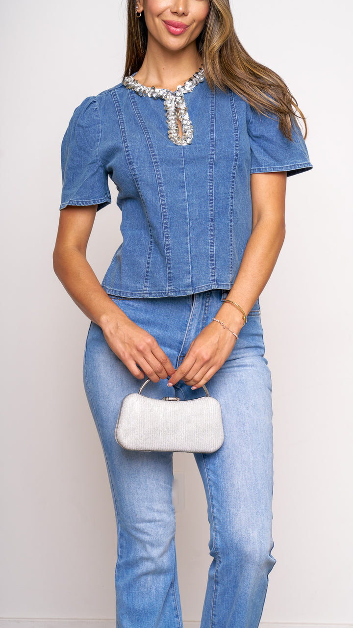 Lola Denim Top