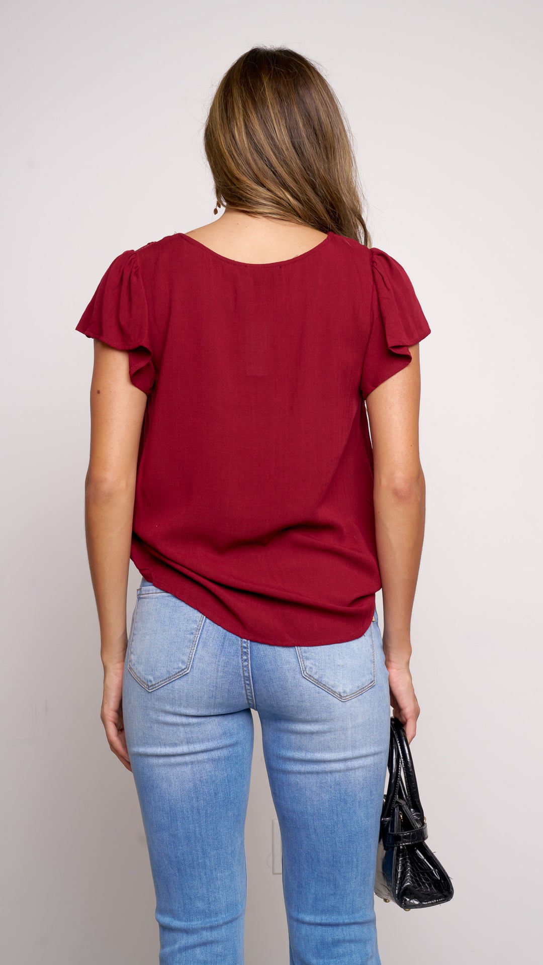 Lucia Top in Cherry Red