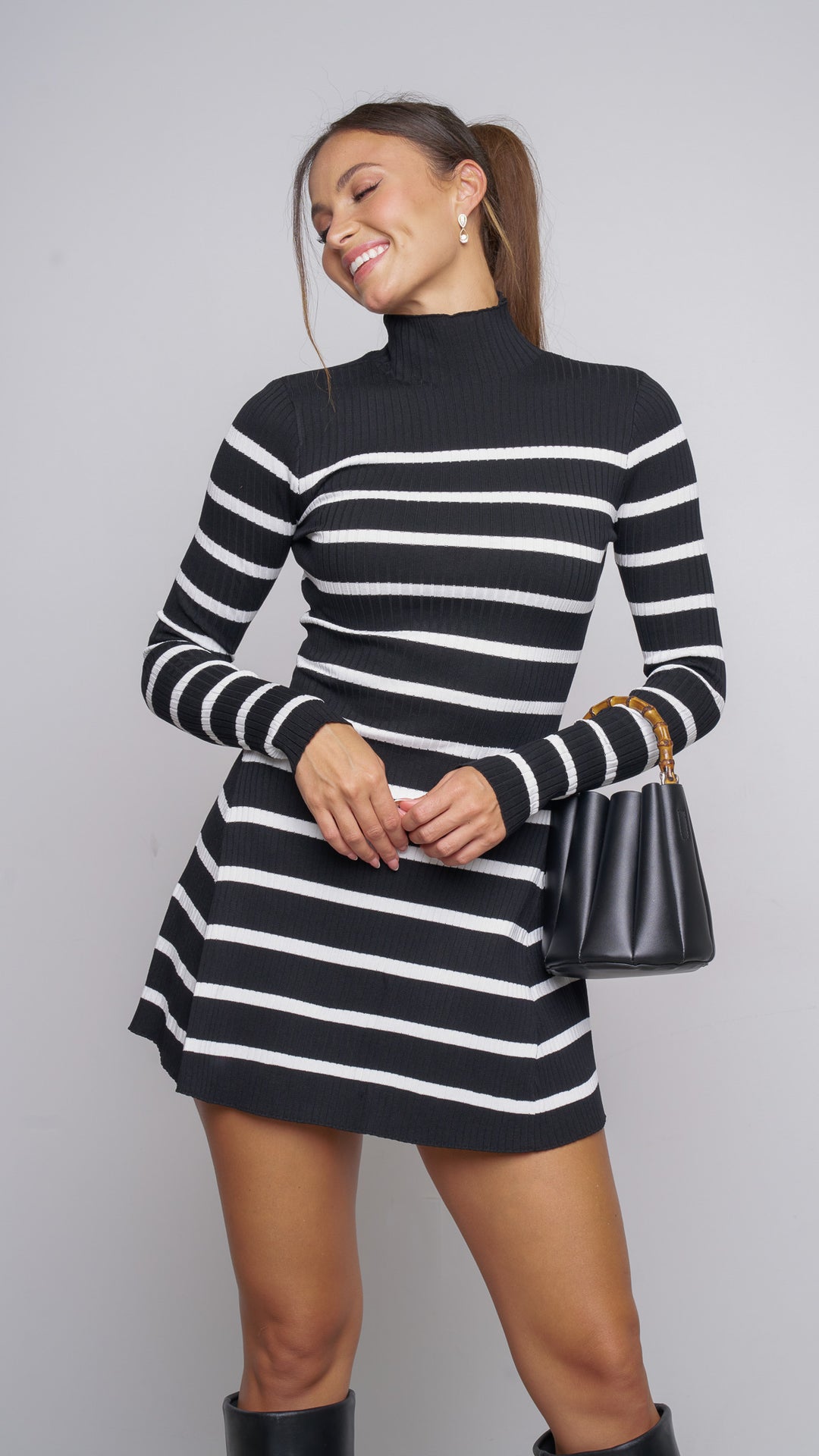 Ardent Mini Dress in black