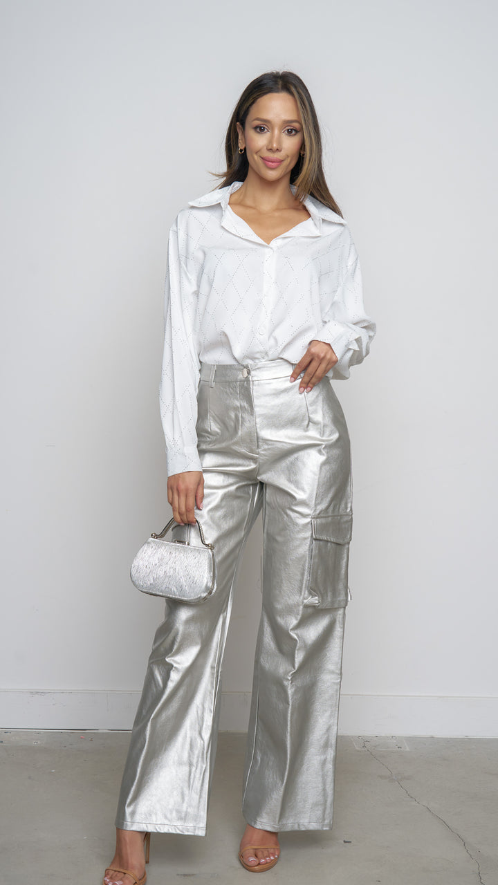 Seriah pants in silver