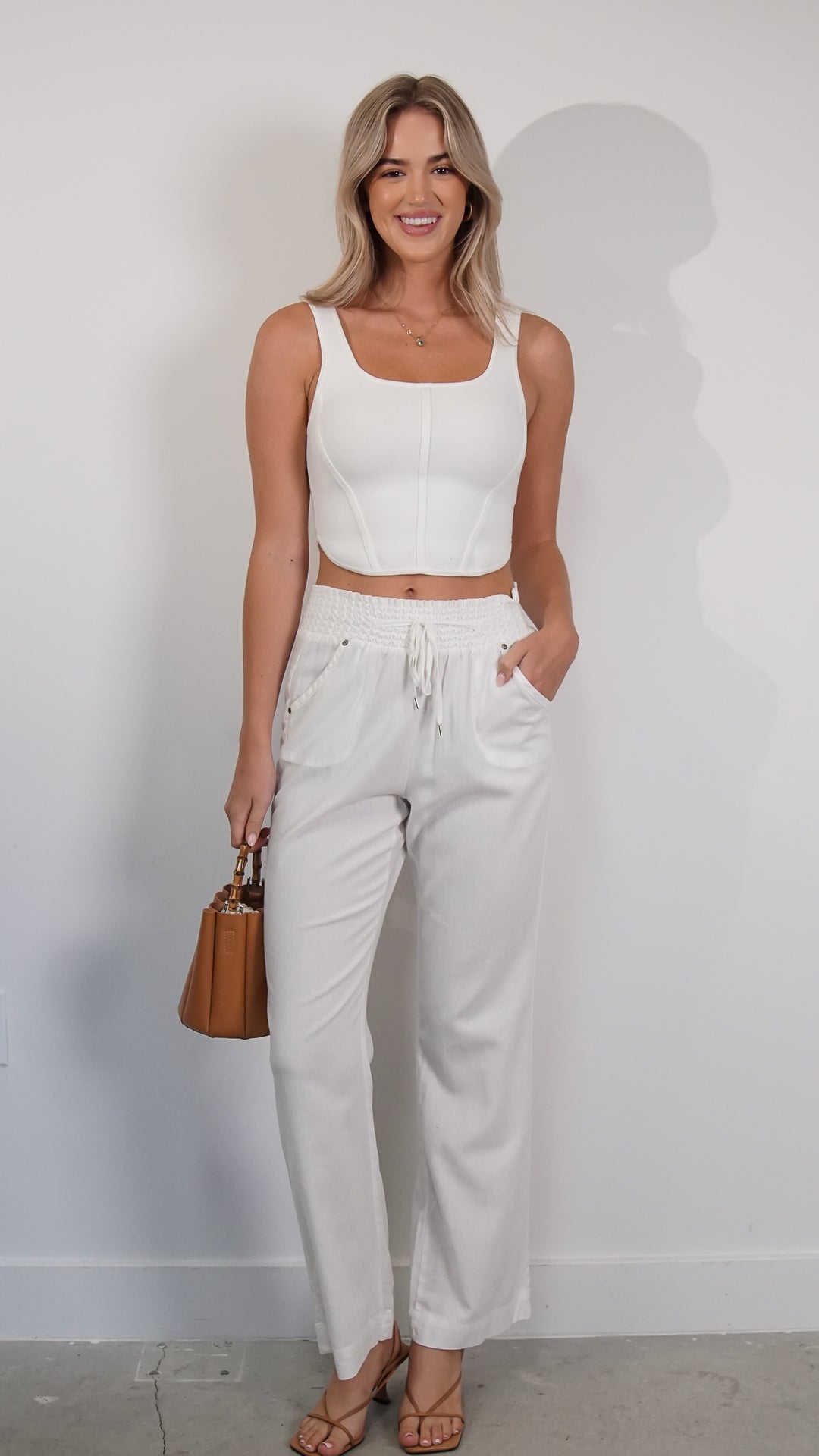 Rosei Linen Pants in White