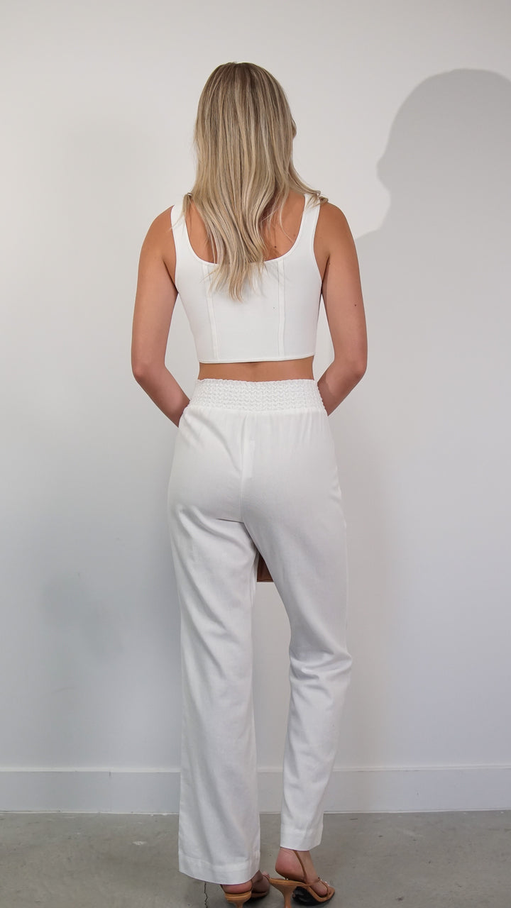 Rosei Linen Pants in White