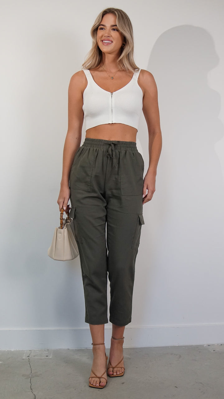 Taner Cargo Pants in Green