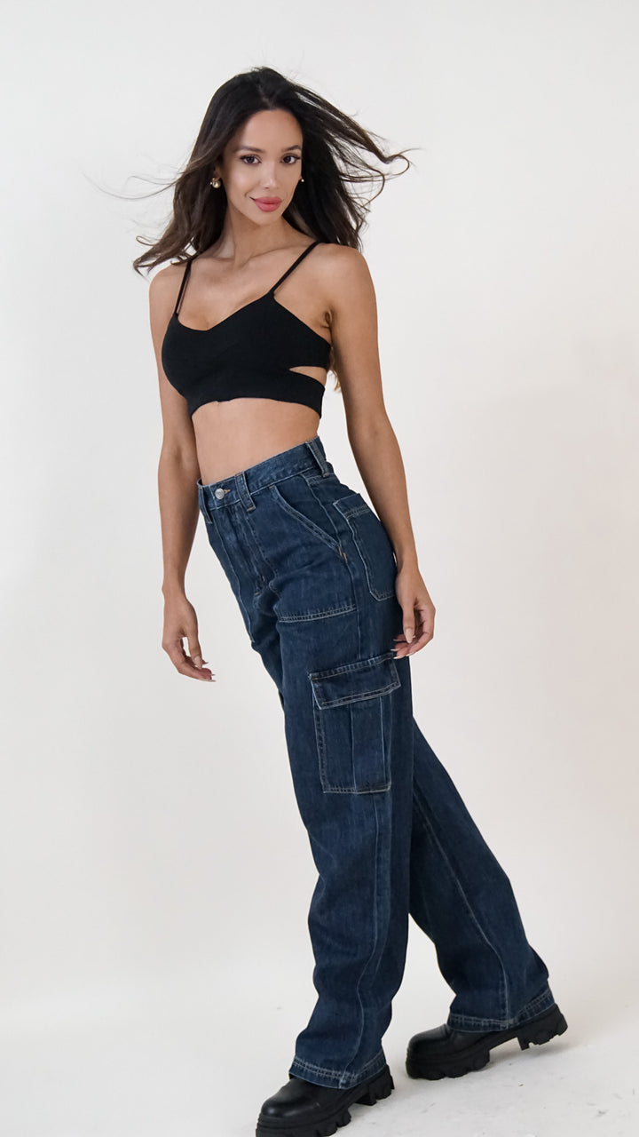 Beatrice Cargo Denim Pants