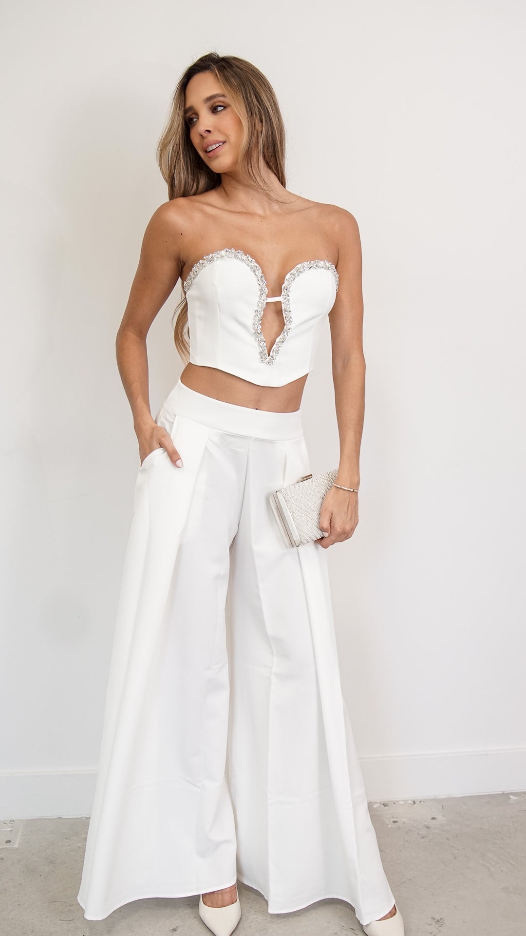 Wren Bustier top in White