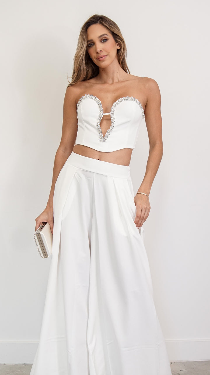 Wren Bustier top in White