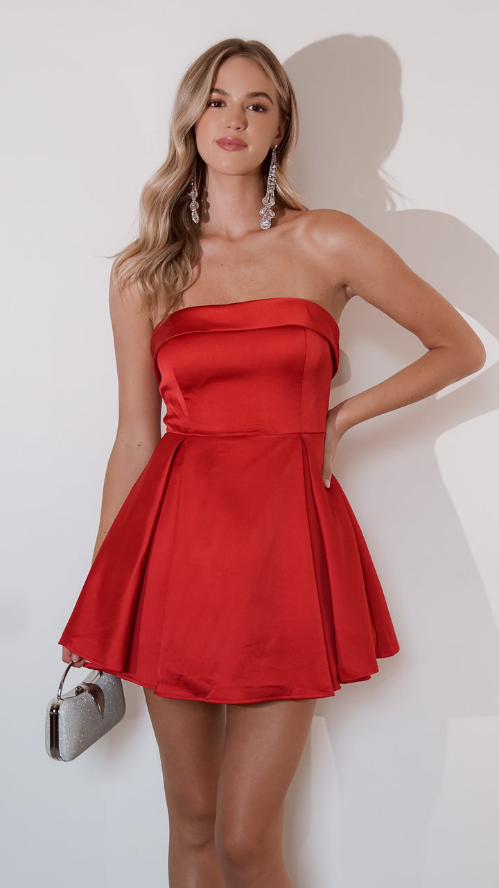 Manda Mini Dress red