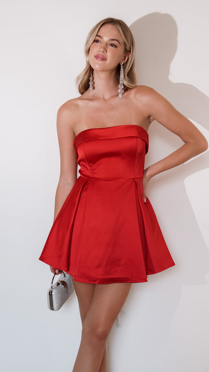 Manda Mini Dress red