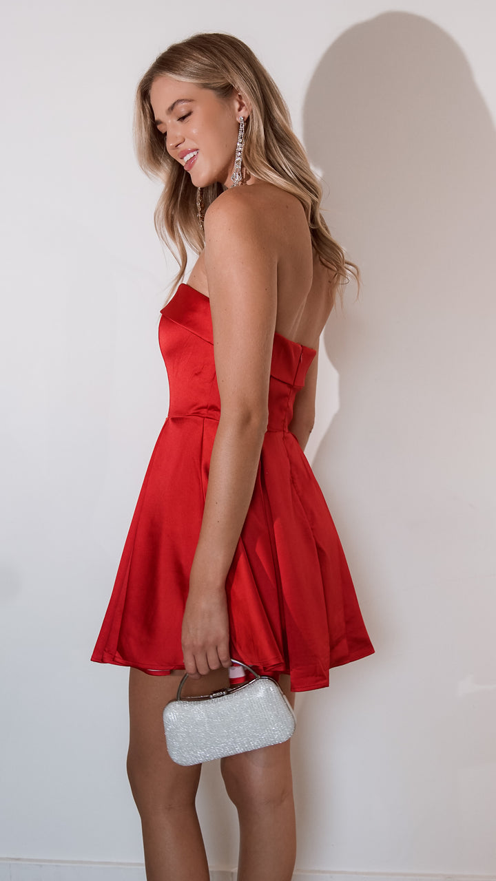 Manda Mini Dress red