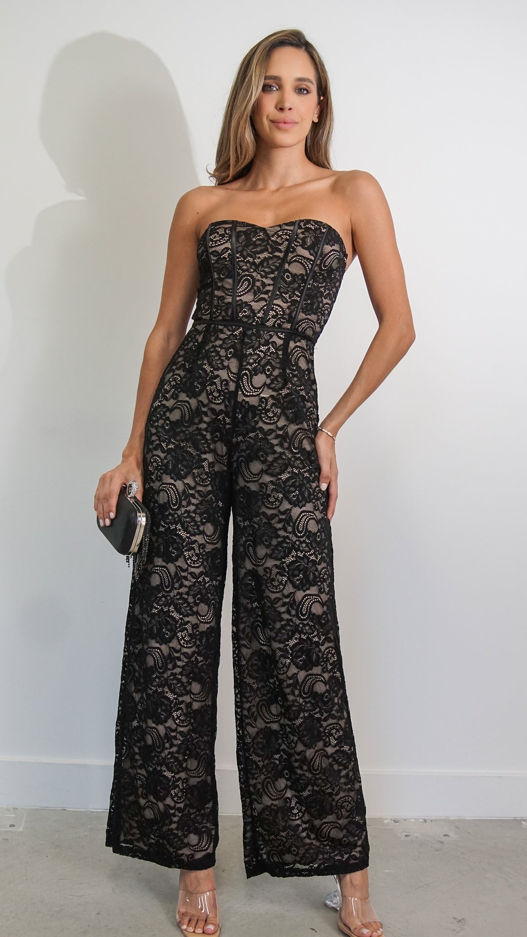 Cassis Lace Jumpsuit