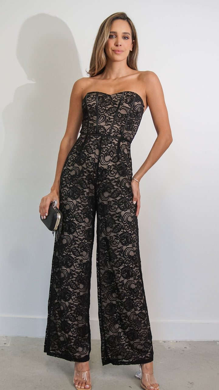 Cassis Lace Jumpsuit