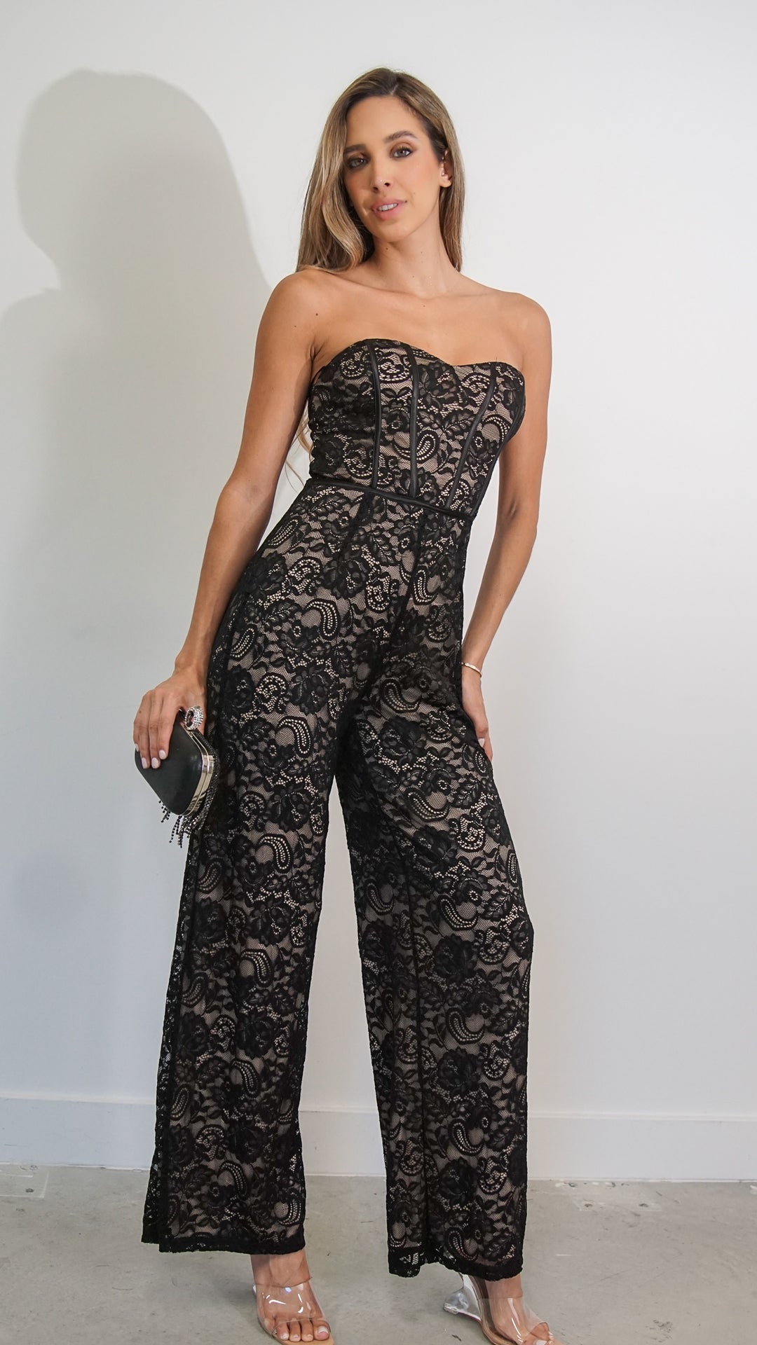 Cassis Lace Jumpsuit