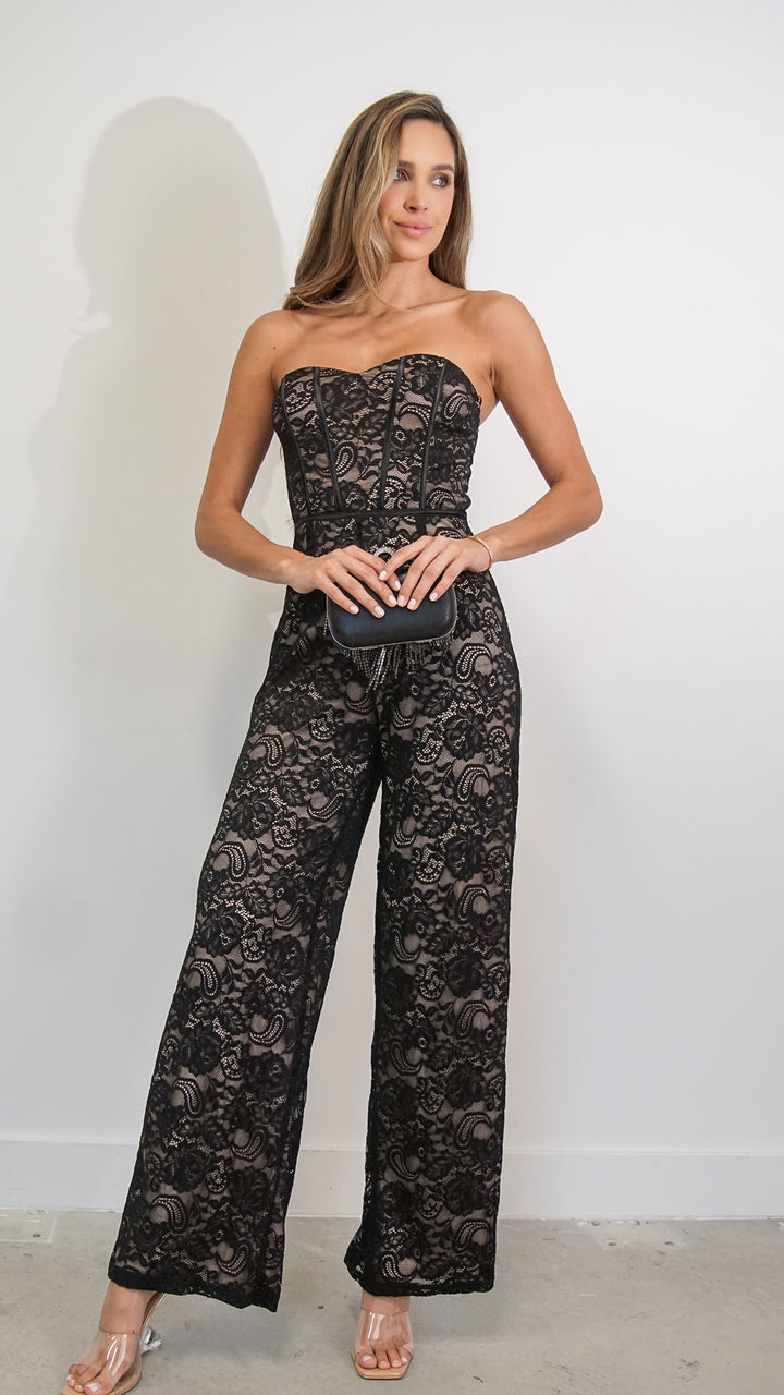 Cassis Lace Jumpsuit