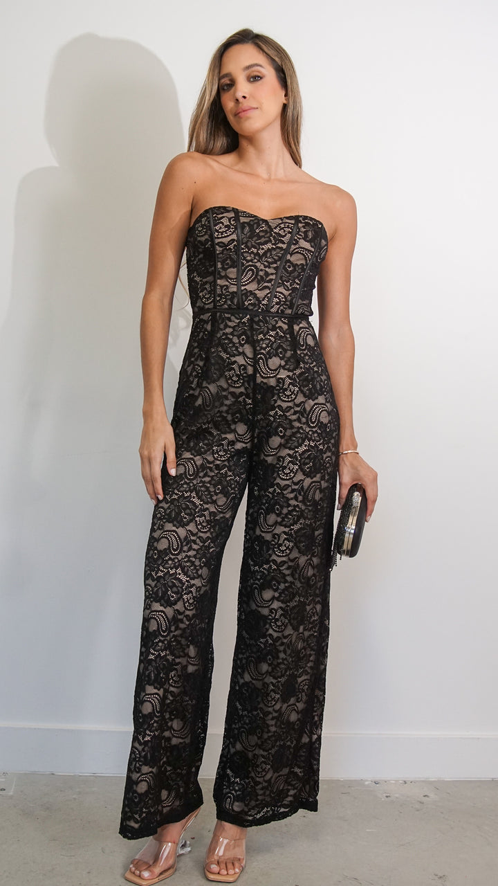 Cassis Lace Jumpsuit