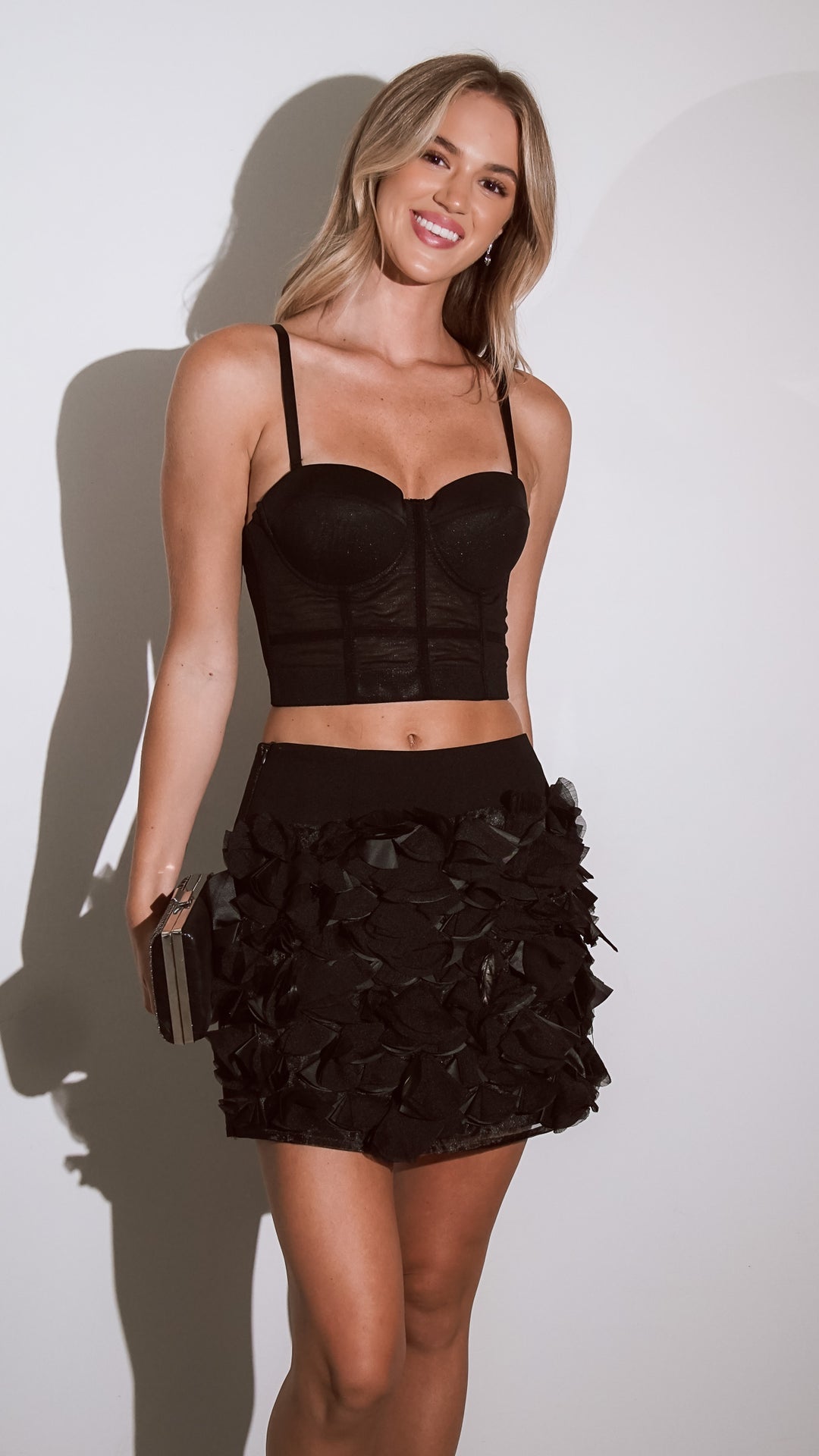 Fresa Mini Skirt in black