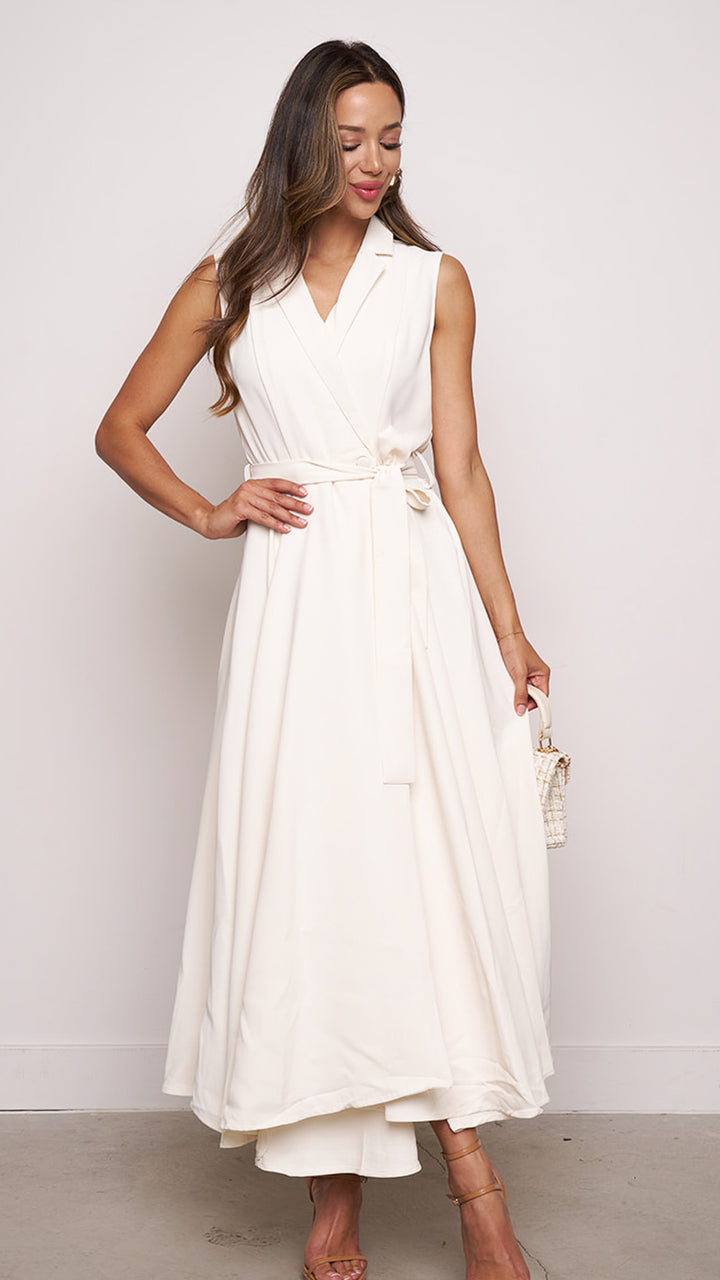 Staci Maxi Dress in white