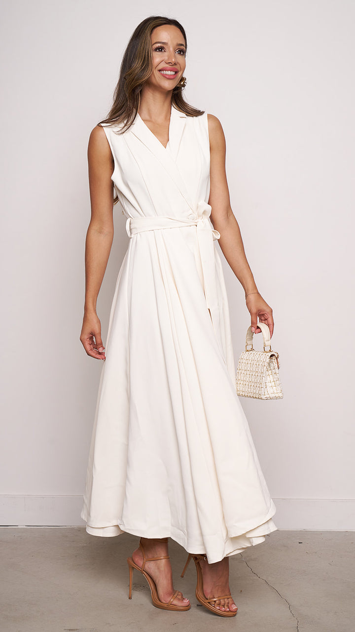 Staci Maxi Dress in white