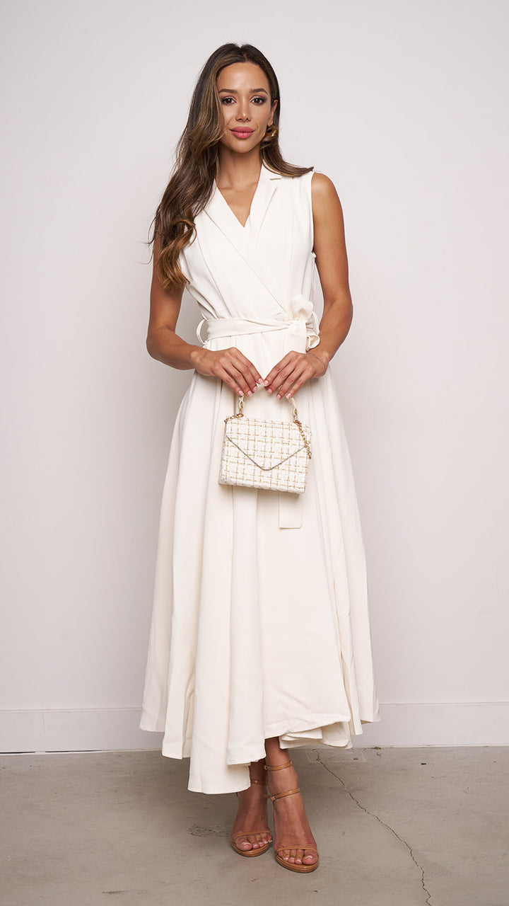 Staci Maxi Dress in white