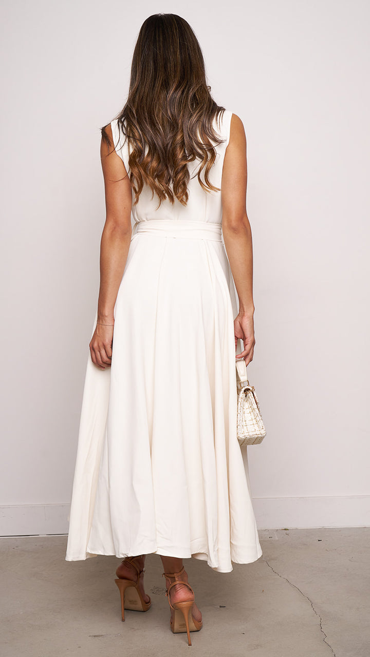 Staci Maxi Dress in white