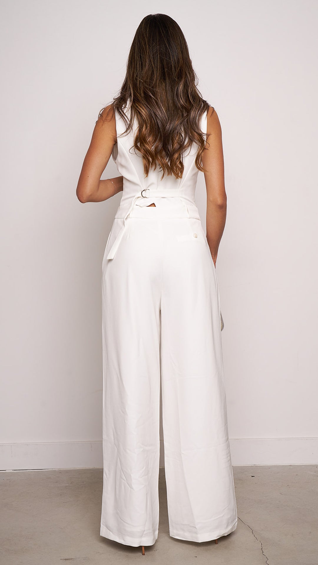 Emrine Jumpsuit in white