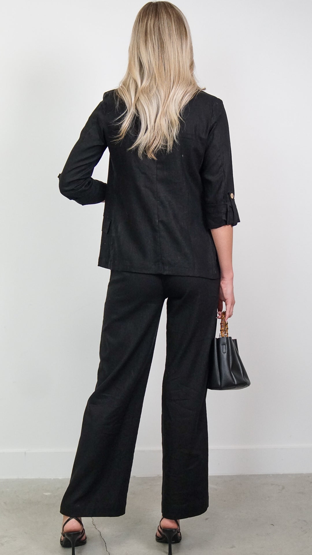 Typian Linen Pants in Black