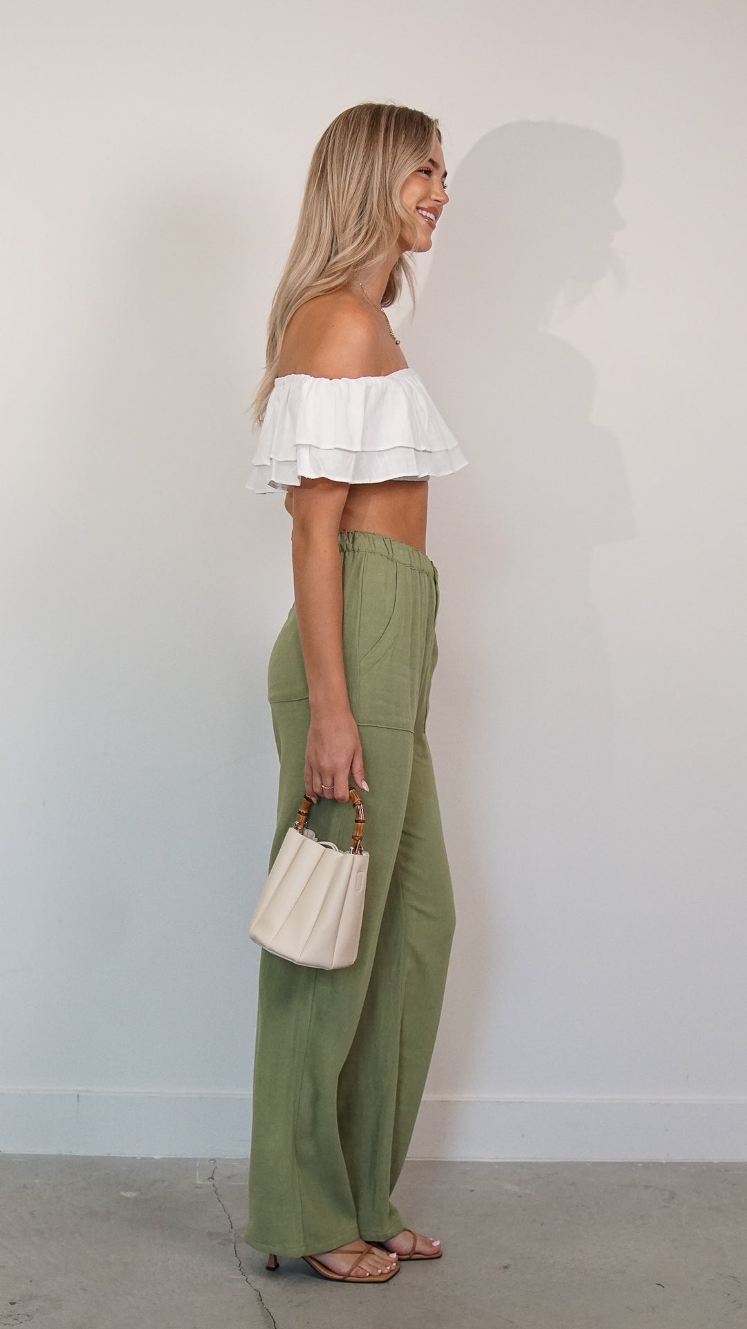 Rhu Linen Pants in Green