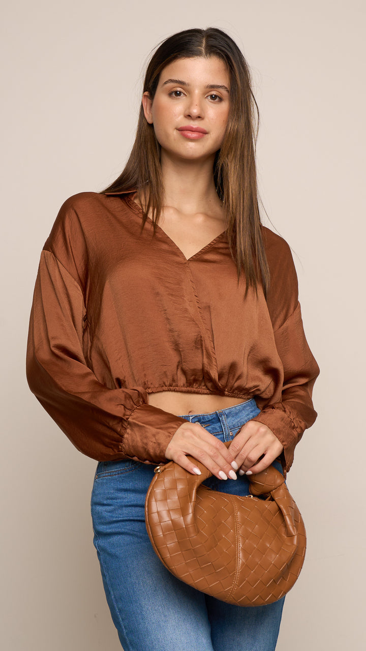 Ferin Top in Brown